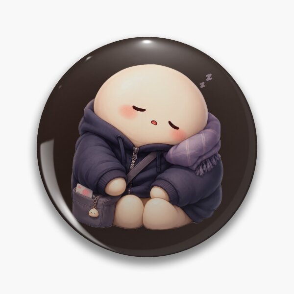 Item preview, Kawaii Mochi Sleeping with Scarf designed and sold by ImagenFusionP.