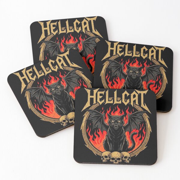 Item preview, Hellcat Gothic Demon Cat Heavy Metal designed and sold by Xyshope.