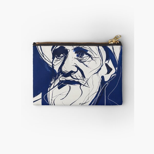 Item preview, Cypriot man, portrait - Blue Abstract Art designed and sold by shadow-bloom.