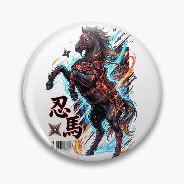 Item preview, Ninja Horse Shinba — Fierce Armored Warrior Steed Tee v1 designed and sold by CornishPixiPony.