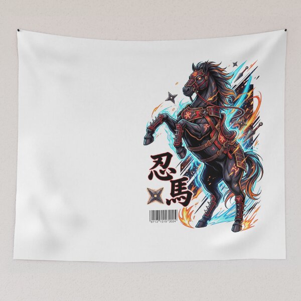 Item preview, Ninja Horse Shinba — Fierce Armored Warrior Steed Tee v1 designed and sold by CornishPixiPony.