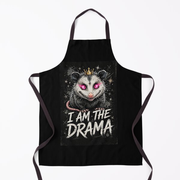Item preview, I Am The Drama Funny Possum With Crown - Feral Opossum Queen Meme designed and sold by HealingEraInk.