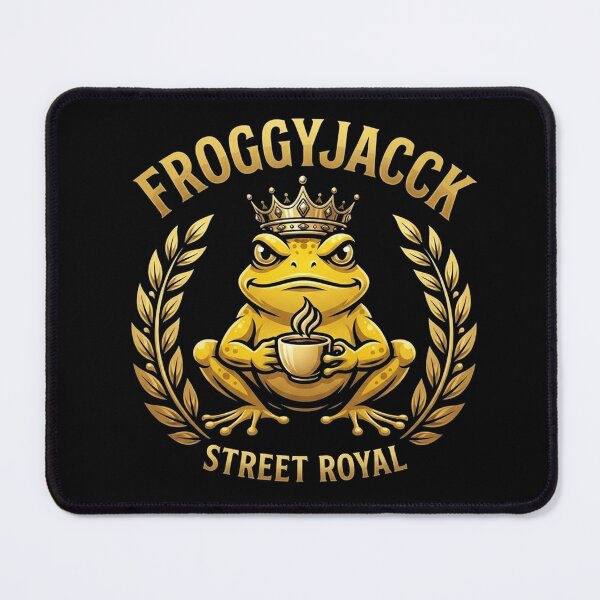 Item preview, FroggyJacck Street Royal Crowned Frog Coffee Mug Crest designed and sold by FroggyJacck.
