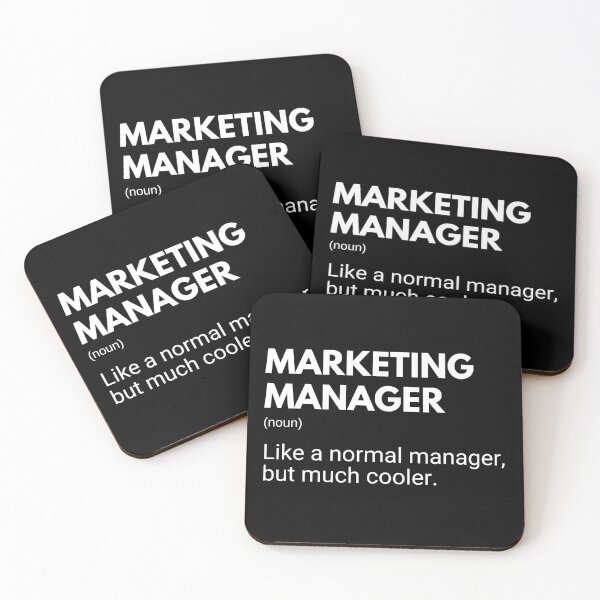 Item preview, Marketing Manager Like A Normal Manager But Much Cooler Funny Marketers designed and sold by CuteLovelyDesigns.