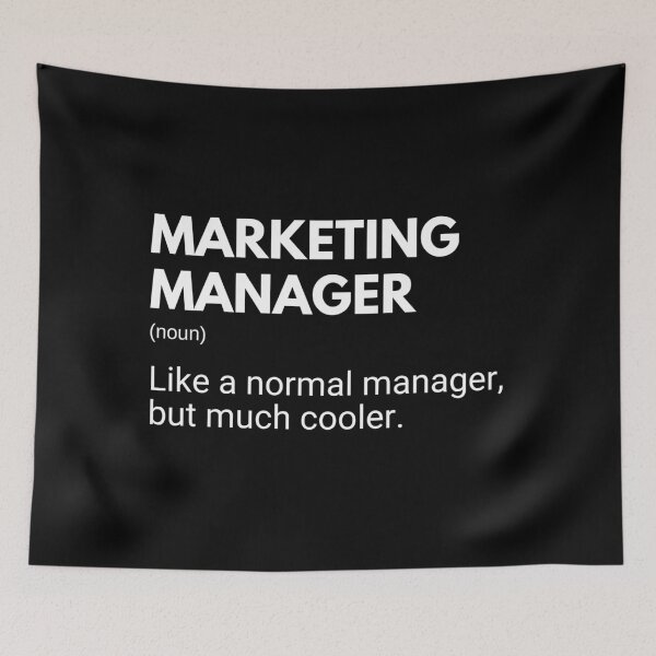 Item preview, Marketing Manager Like A Normal Manager But Much Cooler Funny Marketers designed and sold by CuteLovelyDesigns.