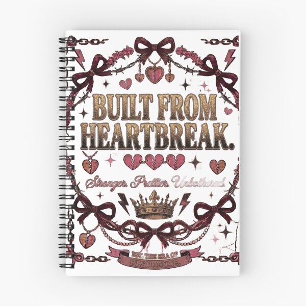 Item preview, Built From Heartbreak Stronger Prettier Unbothered Design designed and sold by InkroarCo.