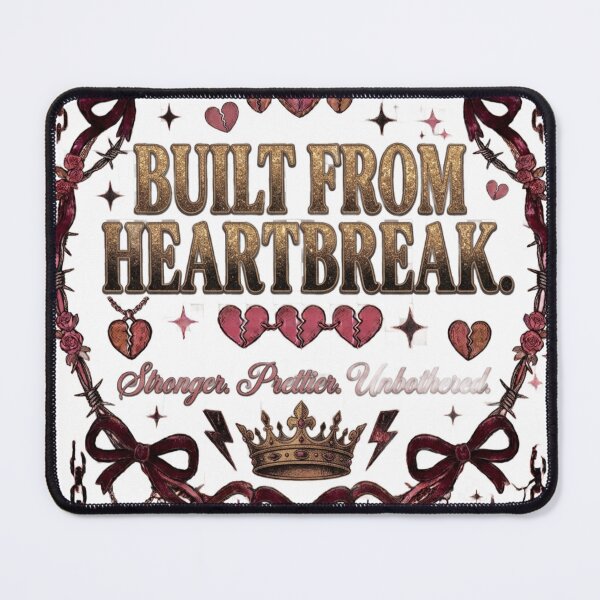 Item preview, Built From Heartbreak Stronger Prettier Unbothered Design designed and sold by InkroarCo.