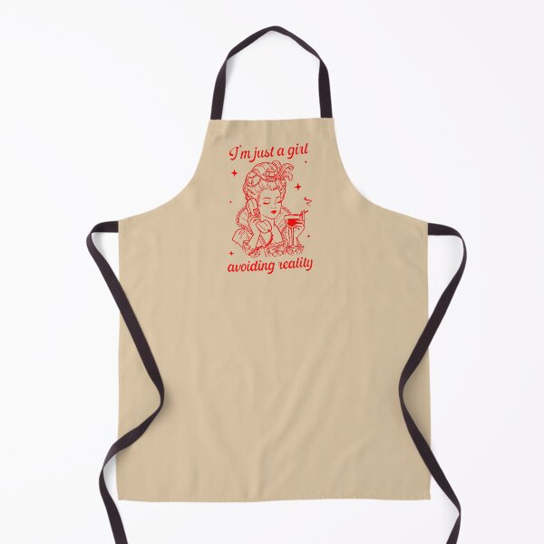 Item preview, I'm Just A Girl Avoiding Reality Marie Antoinette Retro Graphic designed and sold by RahniNM.