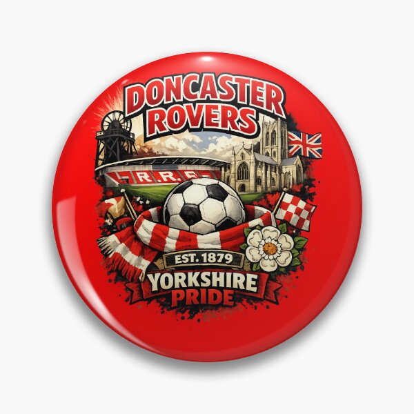 Item preview, Doncaster Rovers – Yorkshire Pride | Retro Football Fan T-Shirt Design designed and sold by GarnerSupplyCo.