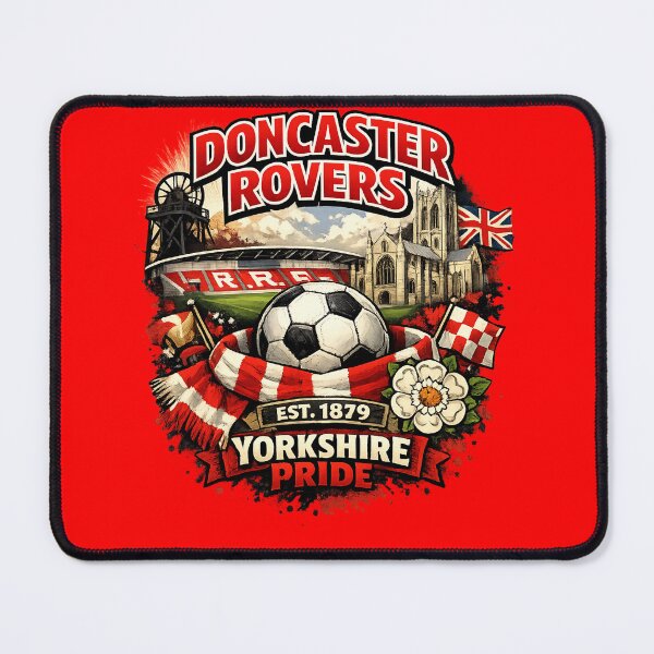 Item preview, Doncaster Rovers – Yorkshire Pride | Retro Football Fan T-Shirt Design designed and sold by GarnerSupplyCo.