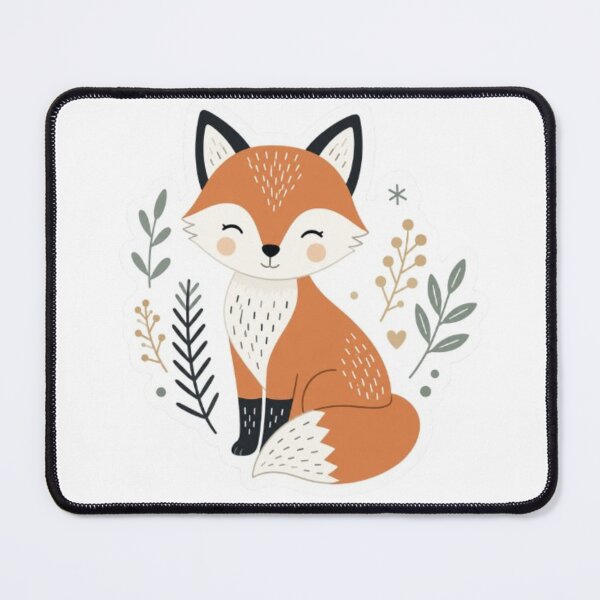Item preview, Little Fox Sticker with Foliage designed and sold by Snurly.