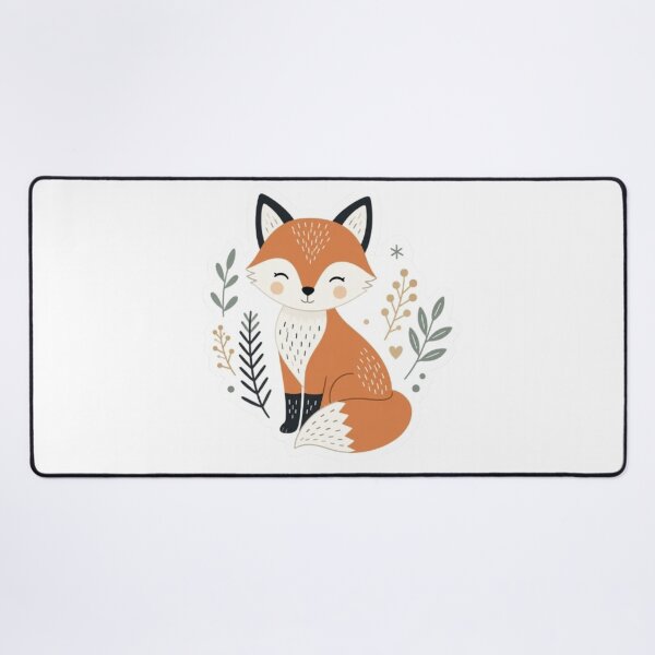 Item preview, Little Fox Sticker with Foliage designed and sold by Snurly.