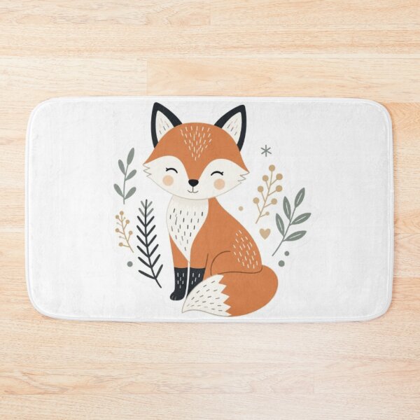 Item preview, Little Fox Sticker with Foliage designed and sold by Snurly.
