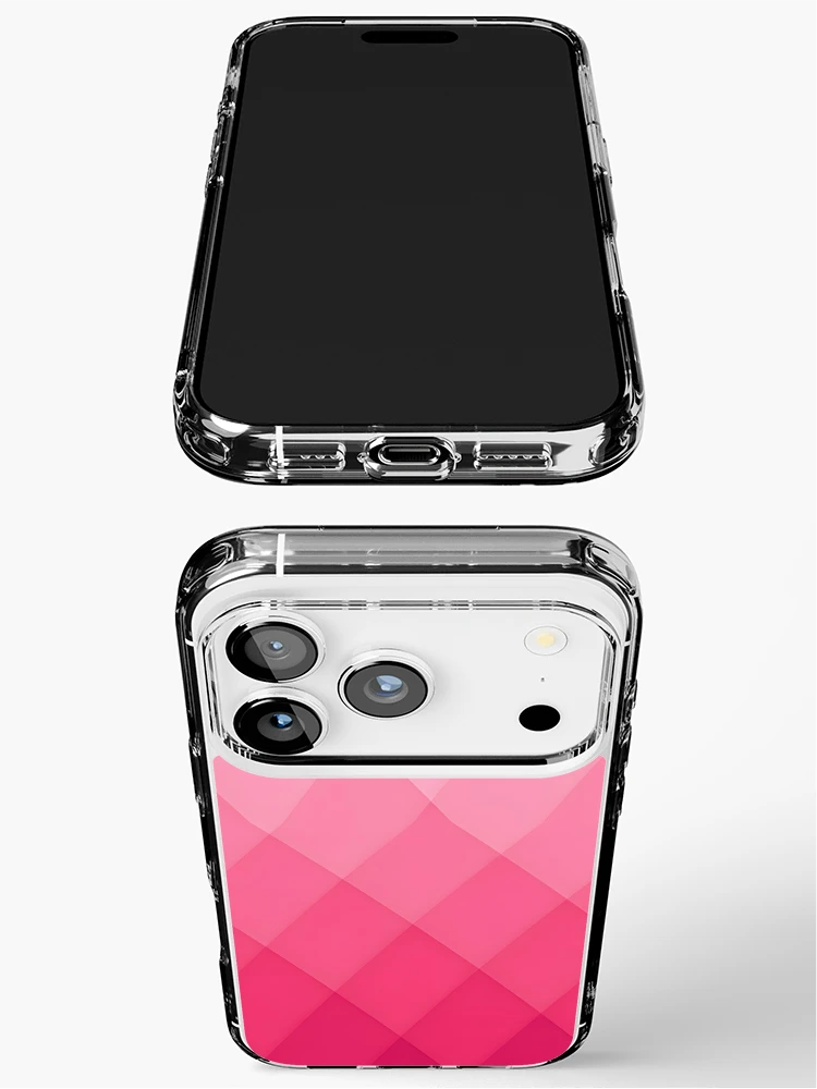 Thumbnail 3 of 5, iPhone Case, Pink Colour Gradient Pattern Design designed and sold by DigitalPromt.