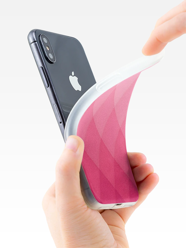 Thumbnail 4 of 5, iPhone Case, Pink Colour Gradient Pattern Design designed and sold by DigitalPromt.