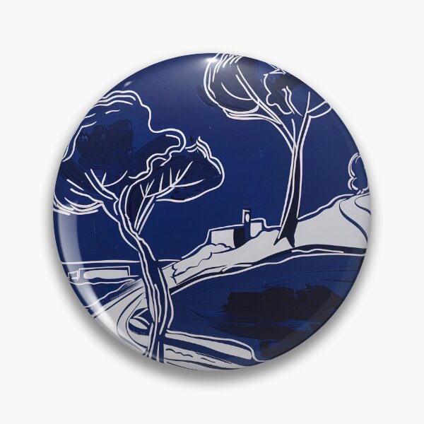 Item preview, Cyprus landscape - Blue Abstact Art designed and sold by shadow-bloom.