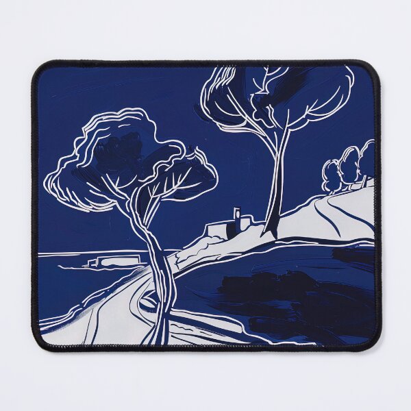Item preview, Cyprus landscape - Blue Abstact Art designed and sold by shadow-bloom.