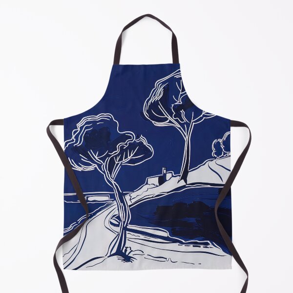Item preview, Cyprus landscape - Blue Abstact Art designed and sold by shadow-bloom.
