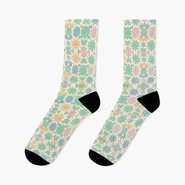Item preview, Islamic Geometric Pattern (V.3) – Pastel Star Tile Design designed and sold by D-Islamic.