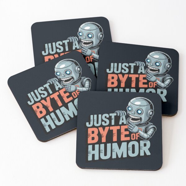 Item preview, Just a Byte of Humor – Funny AI Robot Tech Pun Design designed and sold by Jollys-ArtShop.