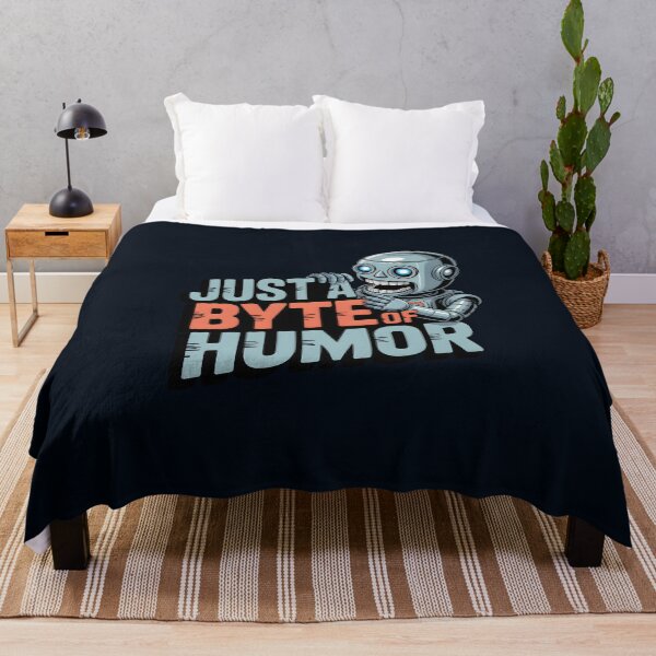 Item preview, Just a Byte of Humor – Funny AI Robot Tech Pun Design designed and sold by Jollys-ArtShop.