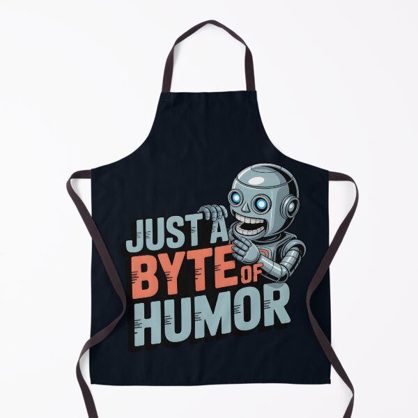 Item preview, Just a Byte of Humor – Funny AI Robot Tech Pun Design designed and sold by Jollys-ArtShop.
