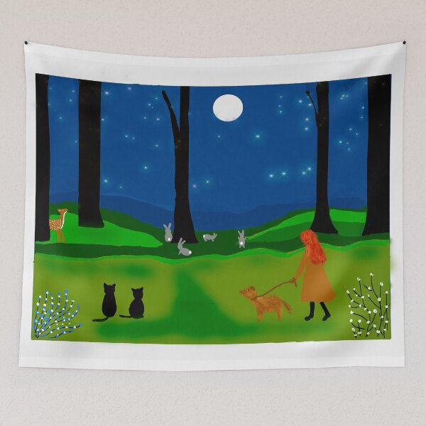 Item preview, Night Stroll in the Forest designed and sold by Elaine M Hayward .
