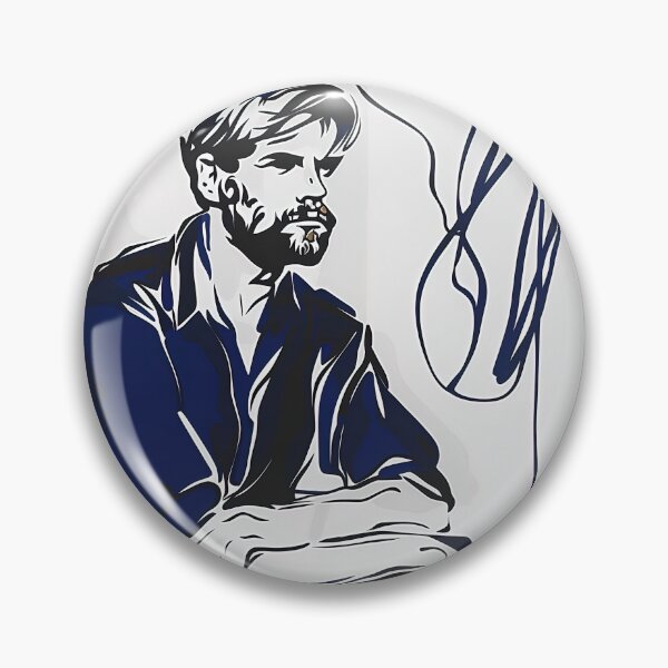 Item preview, D.H. Lawrence, author - Blue Abstract Art designed and sold by shadow-bloom.