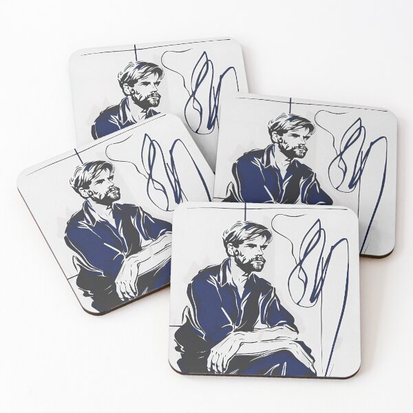 Item preview, D.H. Lawrence, author - Blue Abstract Art designed and sold by shadow-bloom.