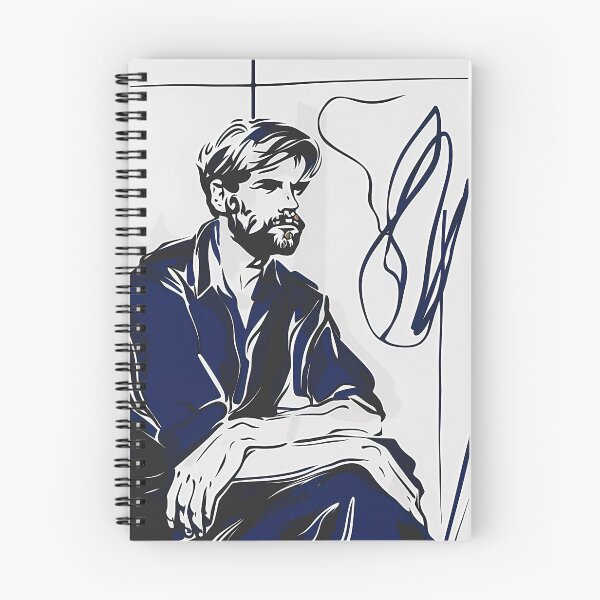 Item preview, D.H. Lawrence, author - Blue Abstract Art designed and sold by shadow-bloom.