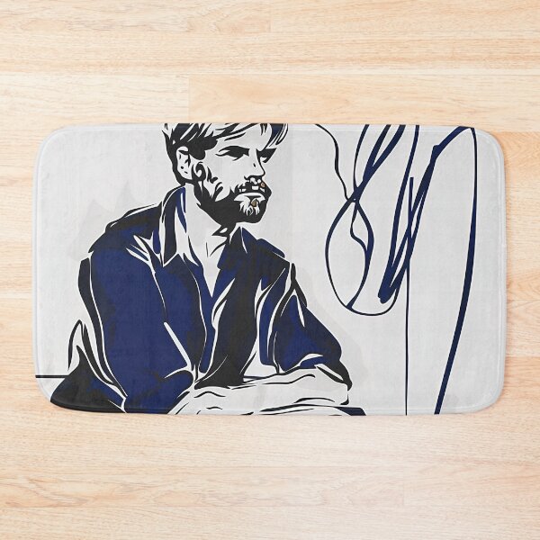 Item preview, D.H. Lawrence, author - Blue Abstract Art designed and sold by shadow-bloom.
