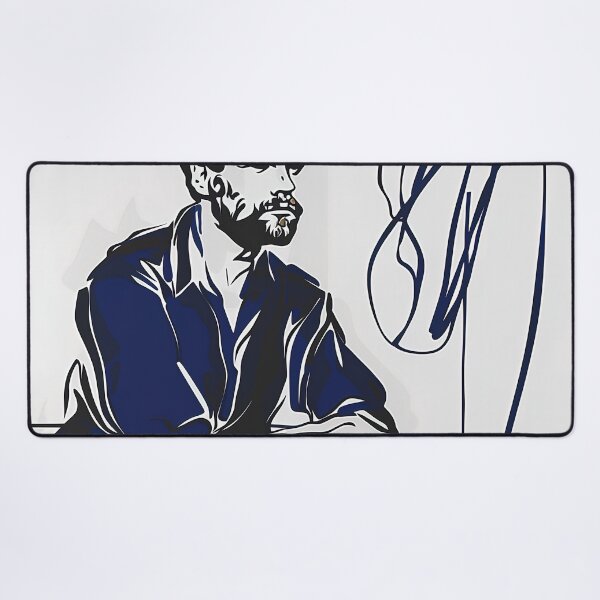 Item preview, D.H. Lawrence, author - Blue Abstract Art designed and sold by shadow-bloom.