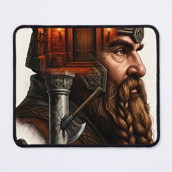 Item preview, Gimli the Dwarf | Lord of the Rings Unofficial Fan Art designed and sold by My Artprintz.