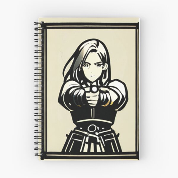 Item preview, Art - Stylized Manga Illustration, Futuristic Warrior with Sophisticated Weapons designed and sold by AnimeShin.