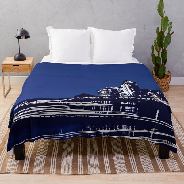 Item preview, Da Nang, Vietnam - Blue Abstract Art designed and sold by shadow-bloom.