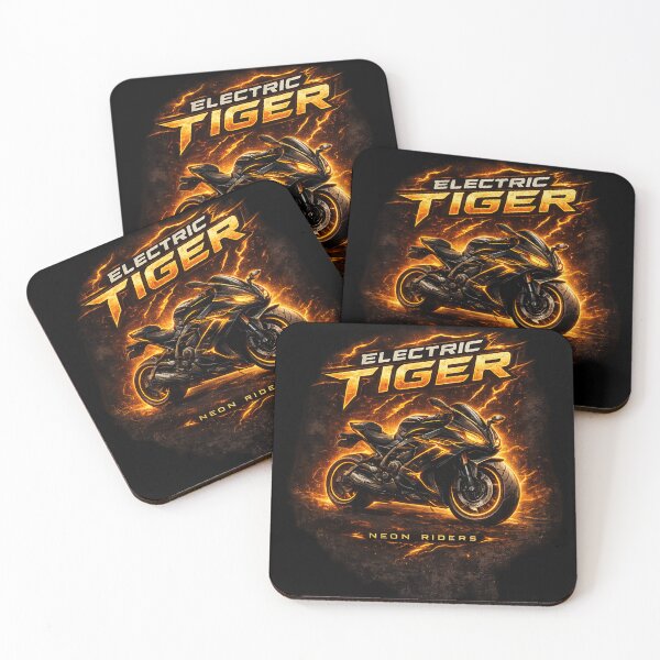 Item preview, Electric Tiger Motorcycle T-Shirt – Futuristic Sportbike Racing Design designed and sold by Stylestickers55.