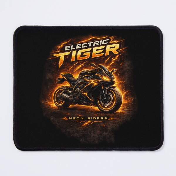 Item preview, Electric Tiger Motorcycle T-Shirt – Futuristic Sportbike Racing Design designed and sold by Stylestickers55.