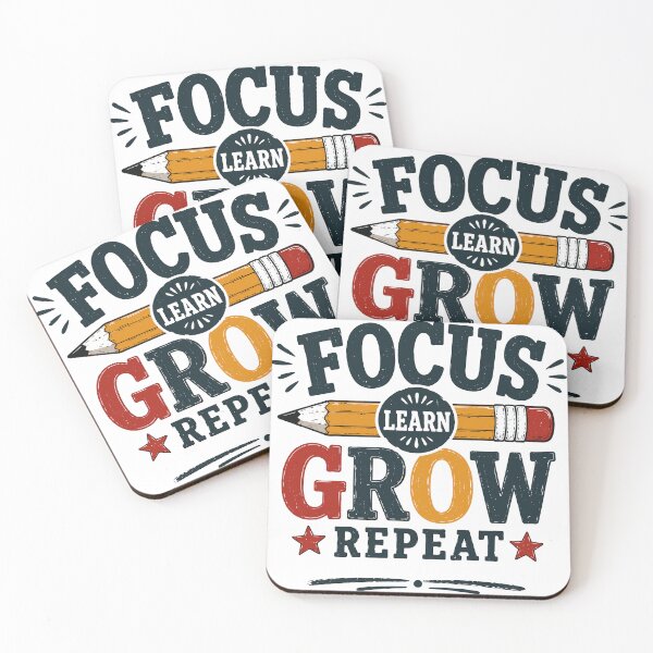 Item preview, Focus Learn Grow Repeat T-Shirt | Motivational Student Back to School Shirt designed and sold by Sunday.Supply.