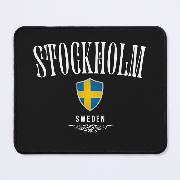 Item preview, Stockholm Sweden, elegant minimalist design designed and sold by Dressyourflag.