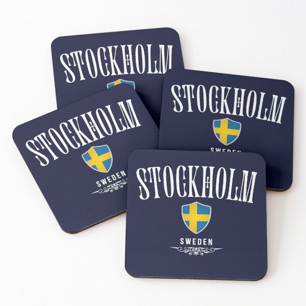 Item preview, Stockholm Sweden, elegant minimalist design designed and sold by Dressyourflag.