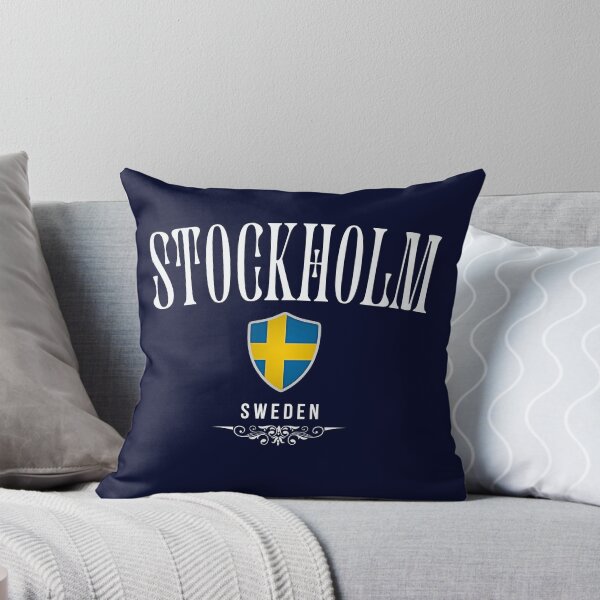 Item preview, Stockholm Sweden, elegant minimalist design designed and sold by Dressyourflag.