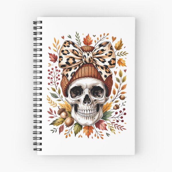 Item preview, Skull with Leopard Print Bow designed and sold by jkrphoto.