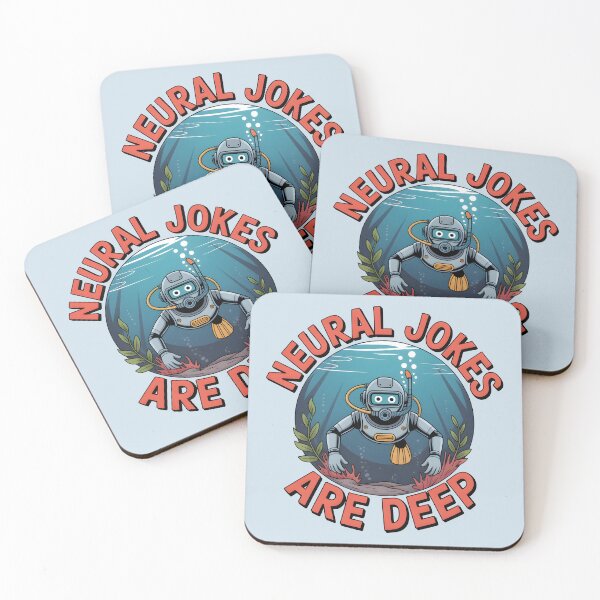 Item preview, Neural Jokes Are Deep – Funny AI Robot Tech Pun Design designed and sold by Jollys-ArtShop.