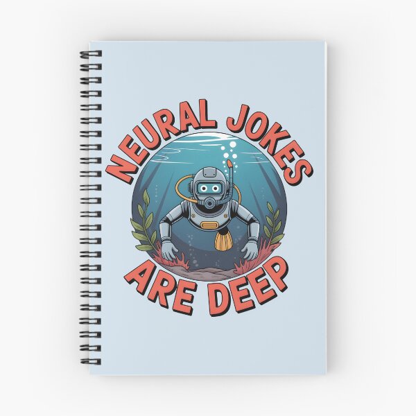 Item preview, Neural Jokes Are Deep – Funny AI Robot Tech Pun Design designed and sold by Jollys-ArtShop.