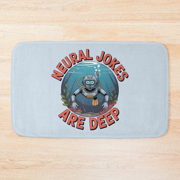Item preview, Neural Jokes Are Deep – Funny AI Robot Tech Pun Design designed and sold by Jollys-ArtShop.