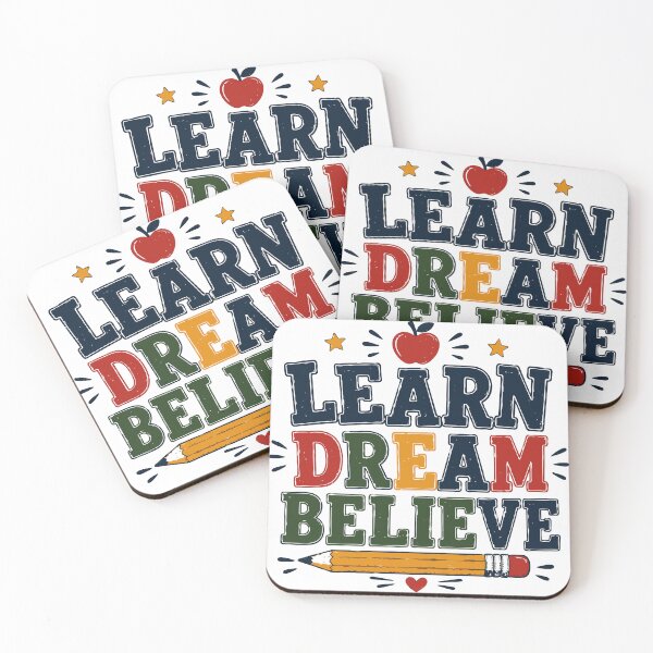 Item preview, Learn Dream Believe T-Shirt | Inspirational School Student Teacher Shirt designed and sold by Sunday.Supply.