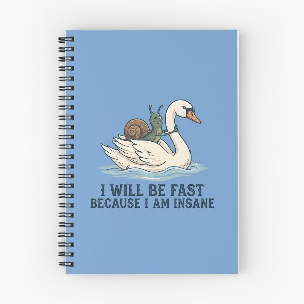Item preview, I will be fast because I am insane - A snail driving swan designed and sold by ParadoxParadox.