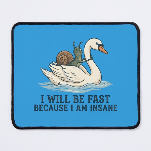 Item preview, I will be fast because I am insane - A snail driving swan designed and sold by ParadoxParadox.