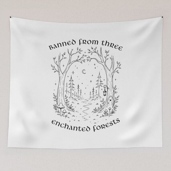 Item preview, Banned From Three Enchanted Forests - Funny Fairycore Fantasy Meme designed and sold by witchlingart.