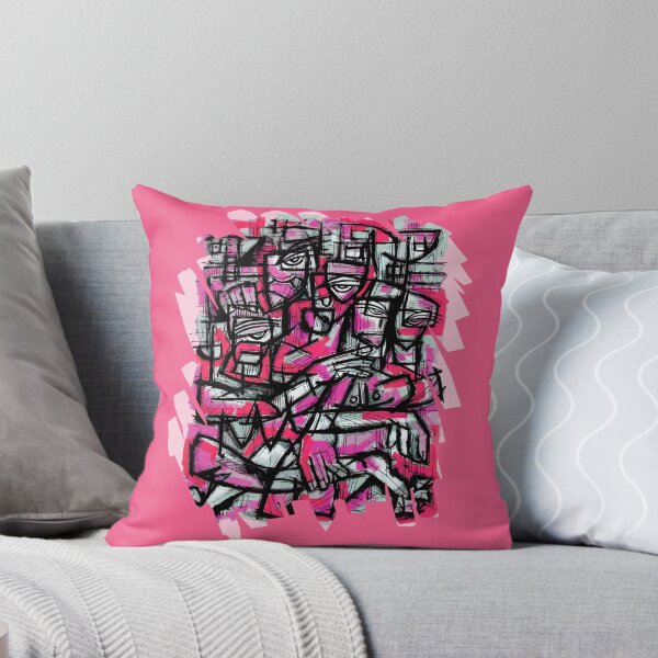 Item preview, FUCHSIA CUBISM: GEOMETRIC ENCOUNTER designed and sold by supernikol.